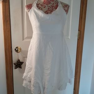 New halter dress vfish.large ruffles
